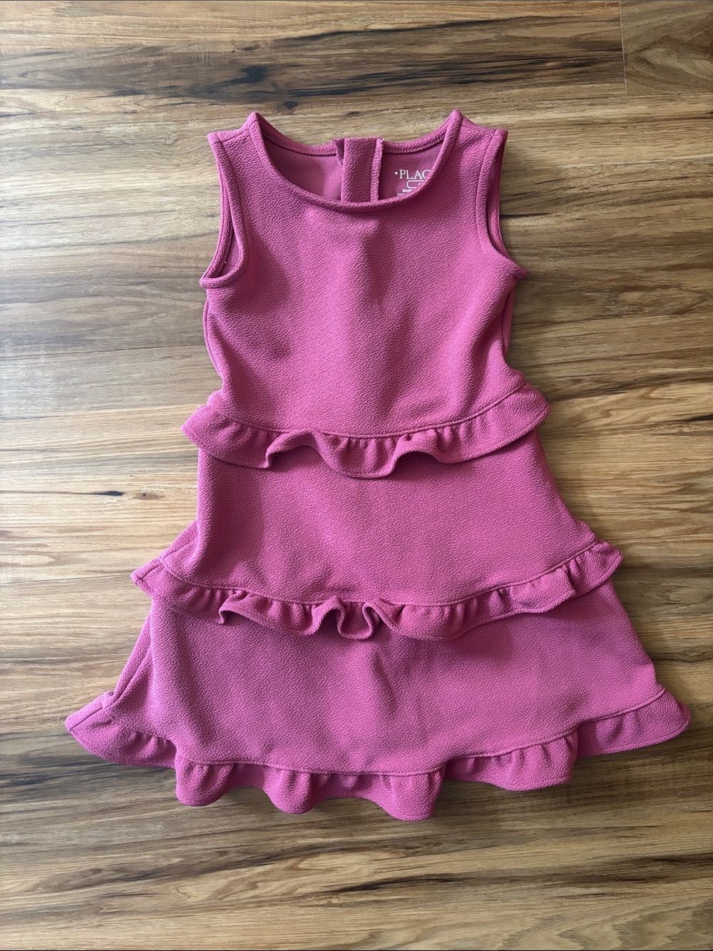 The Children's Place Hot Pink Ruffle Tiered Sleeveless Dress